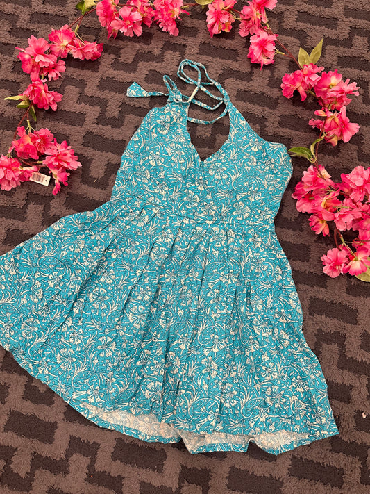 Boho padded peplum top