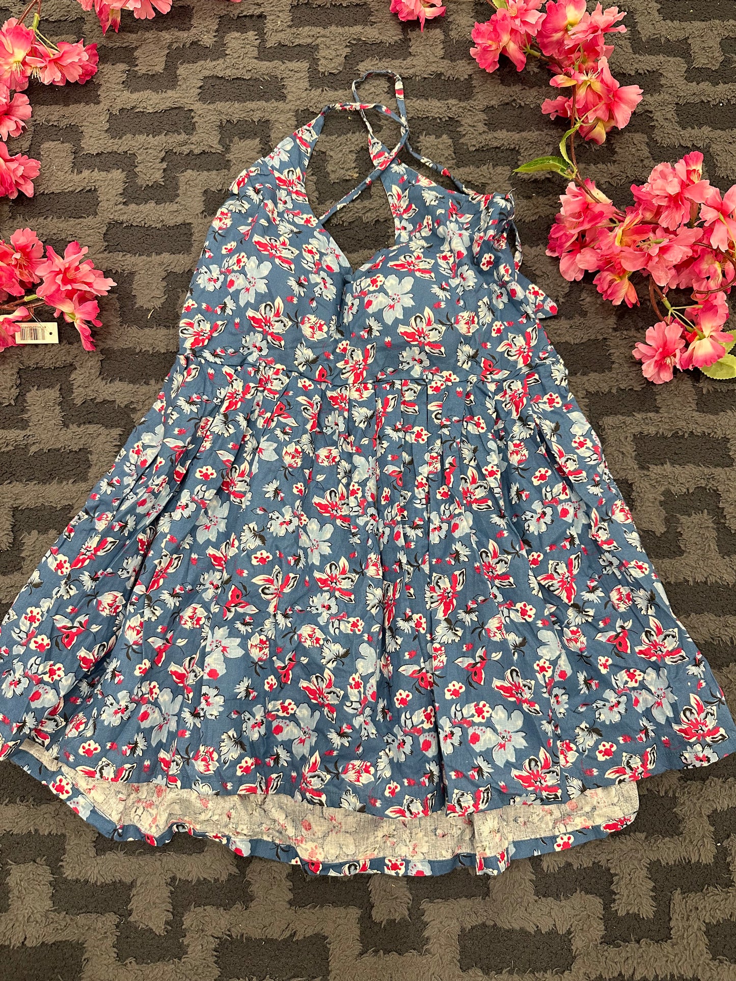 Boho padded peplum top