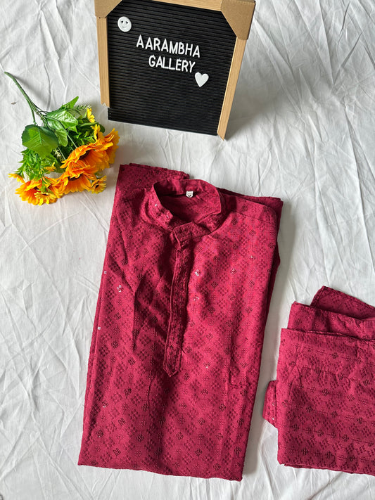 Men’s Chickenkari Kurtha set