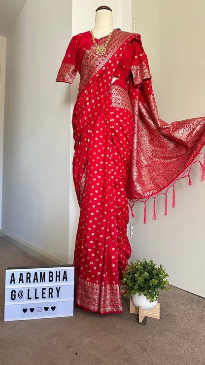 Satin Dola Silk Saree Set