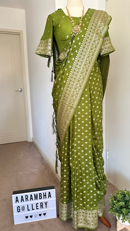 Satin Dola Silk Saree Set
