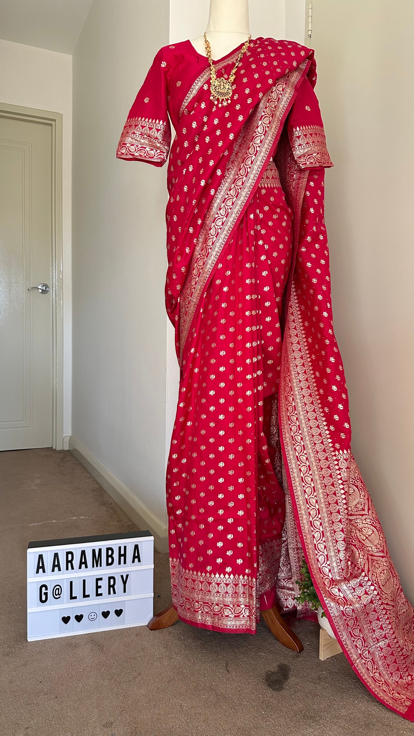 Satin Dola Silk Saree Set