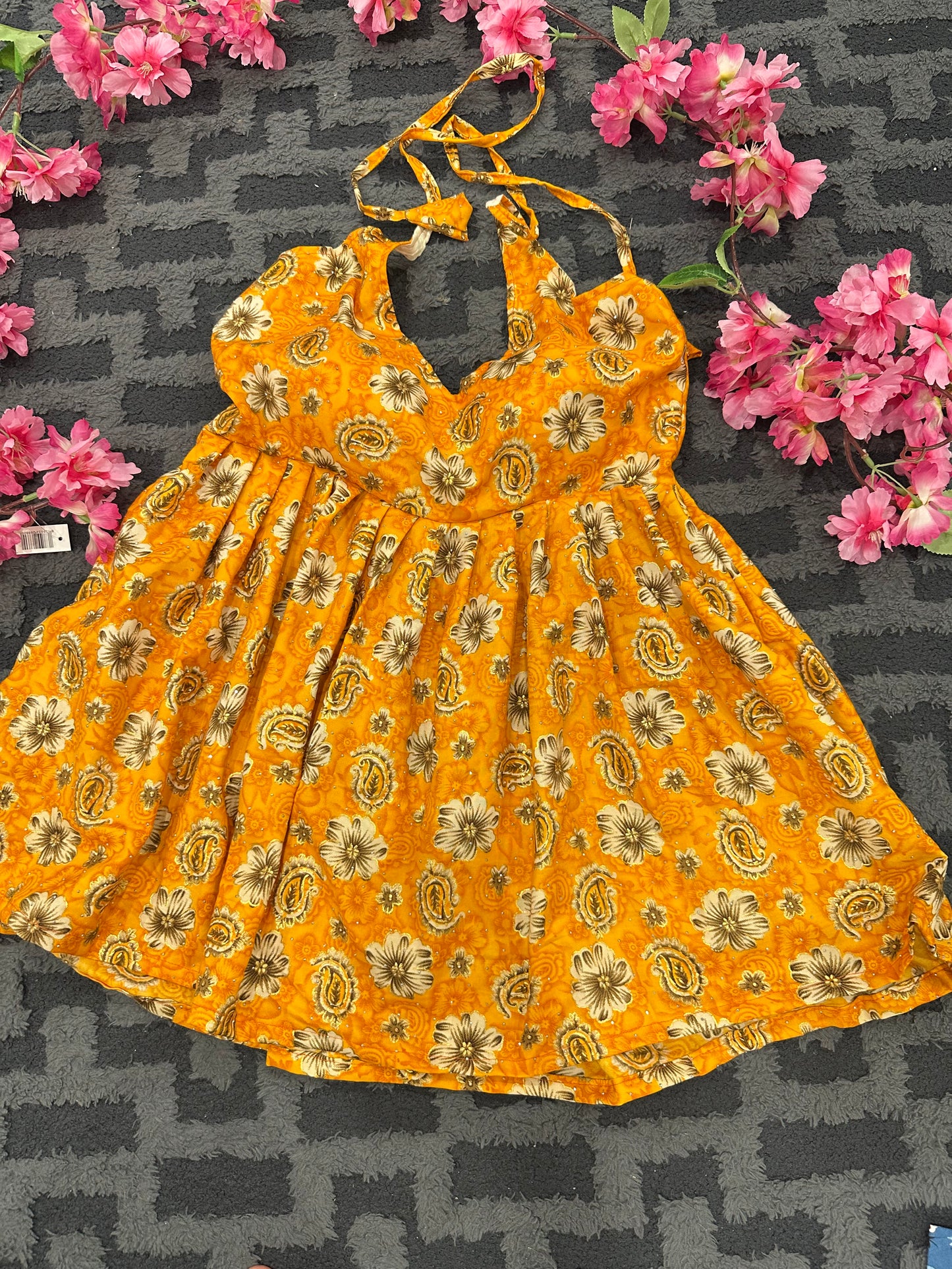 Boho padded peplum top