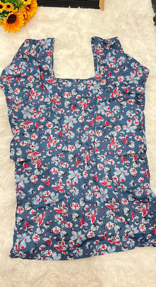 Simple Cotton Short Kurthi